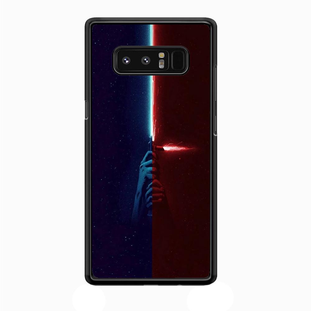 Lightsaber Blue Red Star Wars Samsung Galaxy Note 8 Case-Plastic / Full Wrap (3D Case)-Xtracase