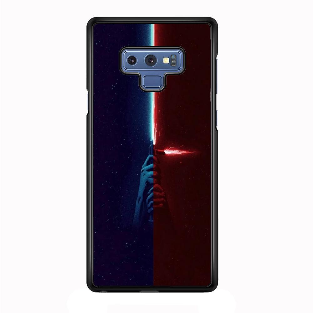 Lightsaber Blue Red Star Wars Samsung Galaxy Note 9 Case-Plastic / Full Wrap (3D Case)-Xtracase
