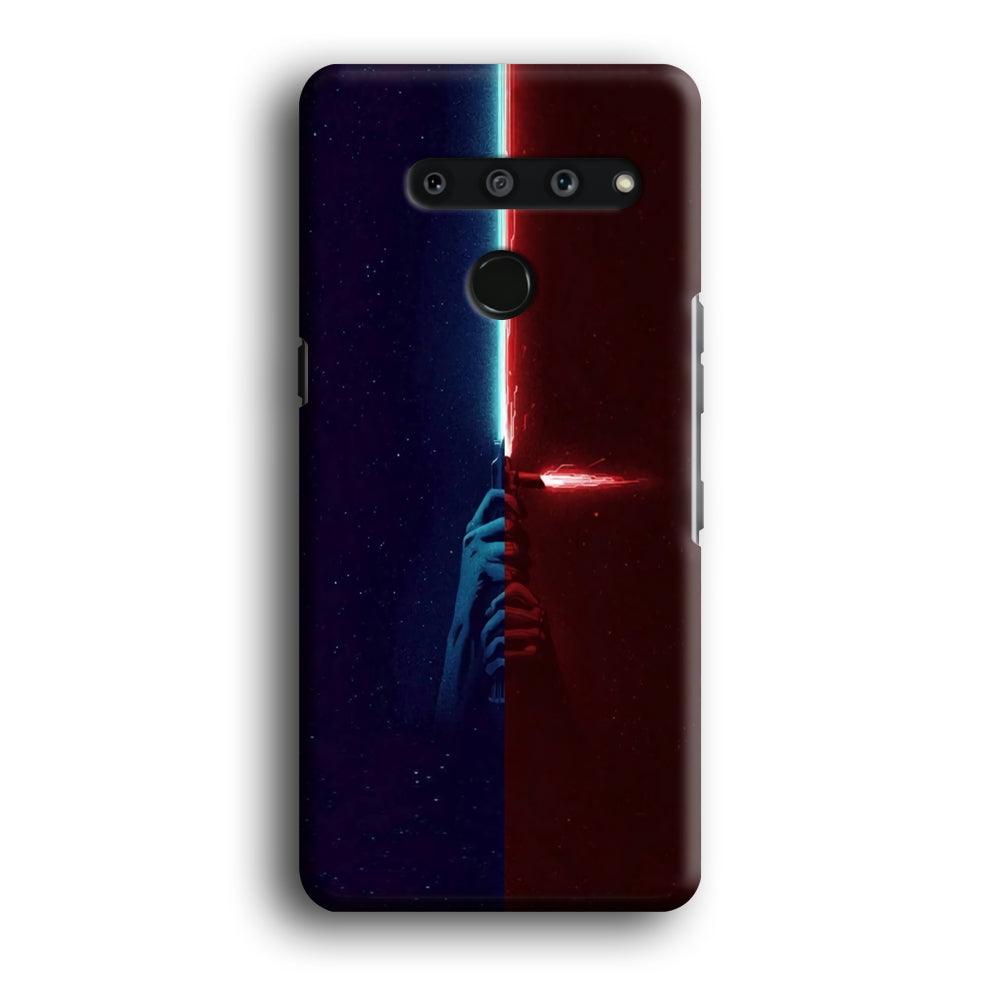 Lightsaber Blue Red Star Wars LG V50 3D Case-Xtracase