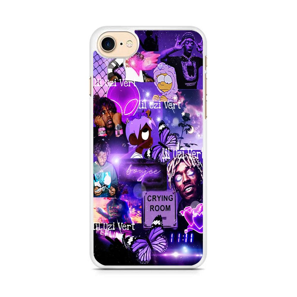 Lil Uzi Vert Aesthetic iPhone 8 Case-Rubber / White (2D Case)-Xtracase