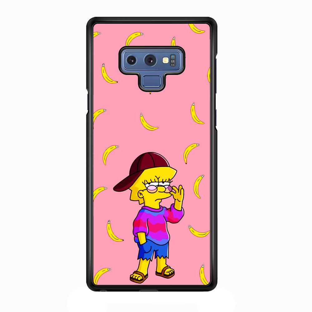 Lisa Simpson Banana Samsung Galaxy Note 9 Case-Plastic / Full Wrap (3D Case)-Xtracase