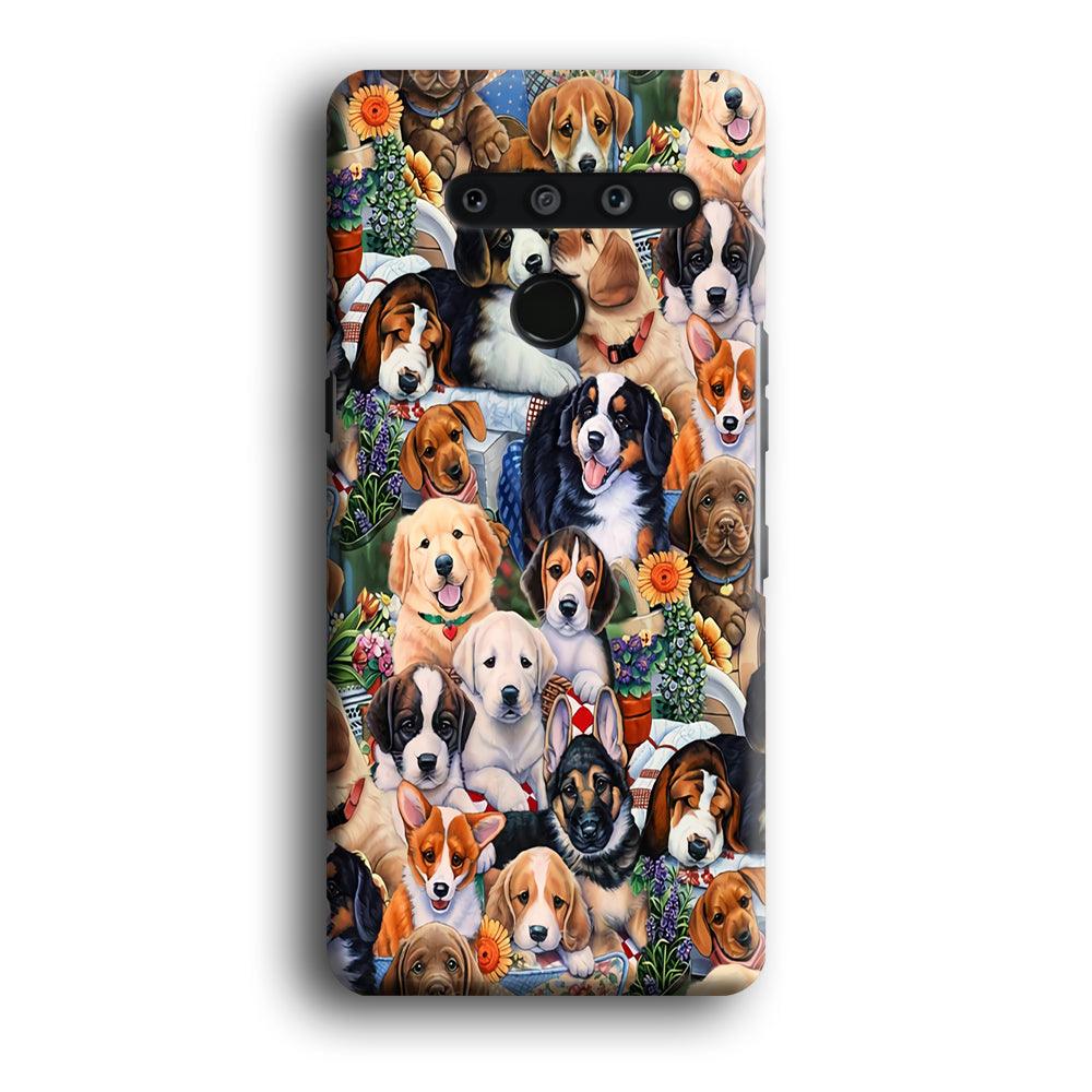 Lots of Cute Dogs LG V50 3D Case-Xtracase