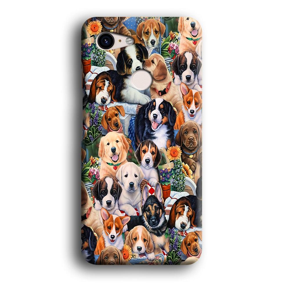 Lots of Cute Dogs Google Pixel 3 3D Case-Xtracase
