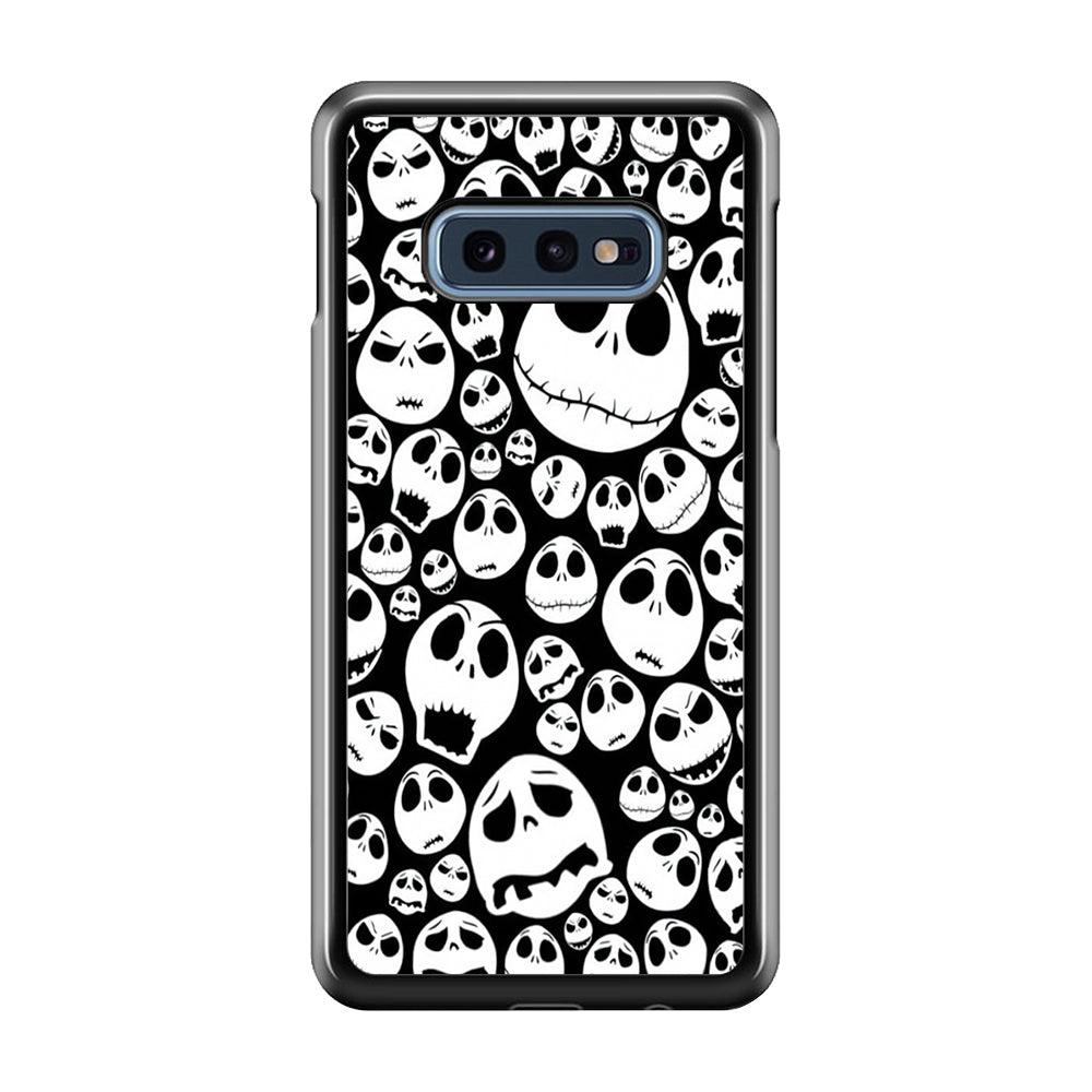 Lots of Face Doodle Samsung Galaxy S10E Case-Plastic / Full Wrap (3D Case)-Xtracase