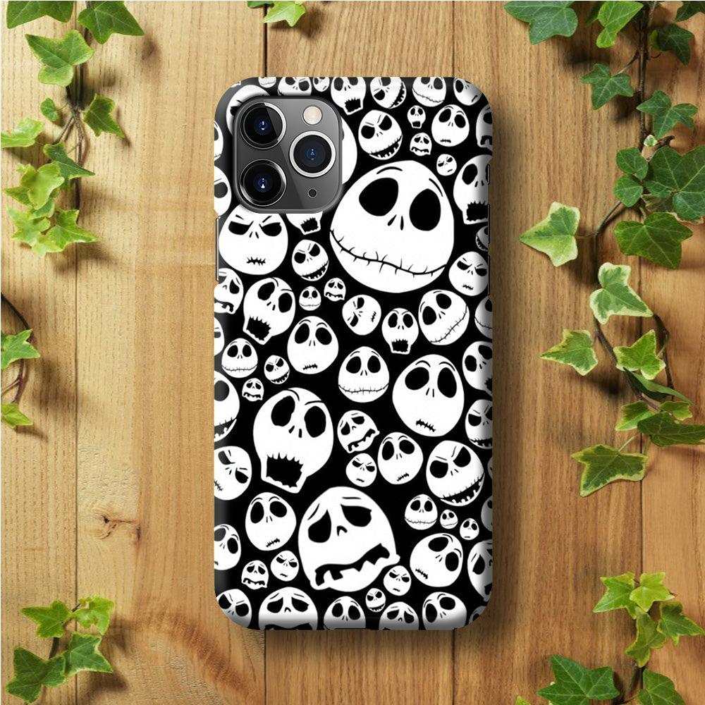 Lots of Face Doodle iPhone 11 Pro Max Case-Plastic / Full Wrap (3D Case)-Xtracase
