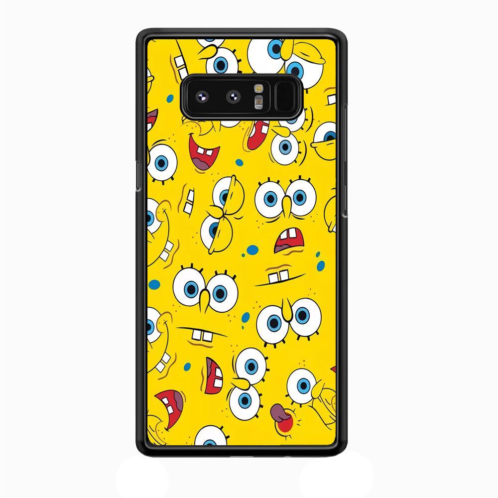 Lots of Face Spongebob Samsung Galaxy Note 8 Case-Plastic / Full Wrap (3D Case)-Xtracase