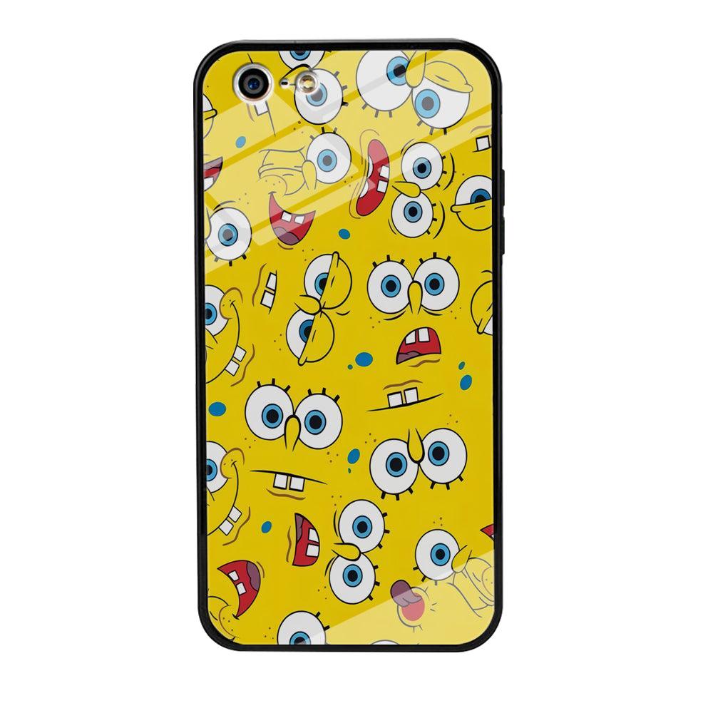 Lots of Face Spongebob iPhone 5 | 5s Case-Tempered Glass Case-Xtracase