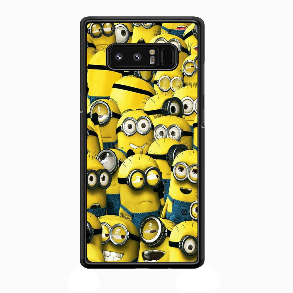 Lots of Minion Samsung Galaxy Note 8 Case-Plastic / Full Wrap (3D Case)-Xtracase