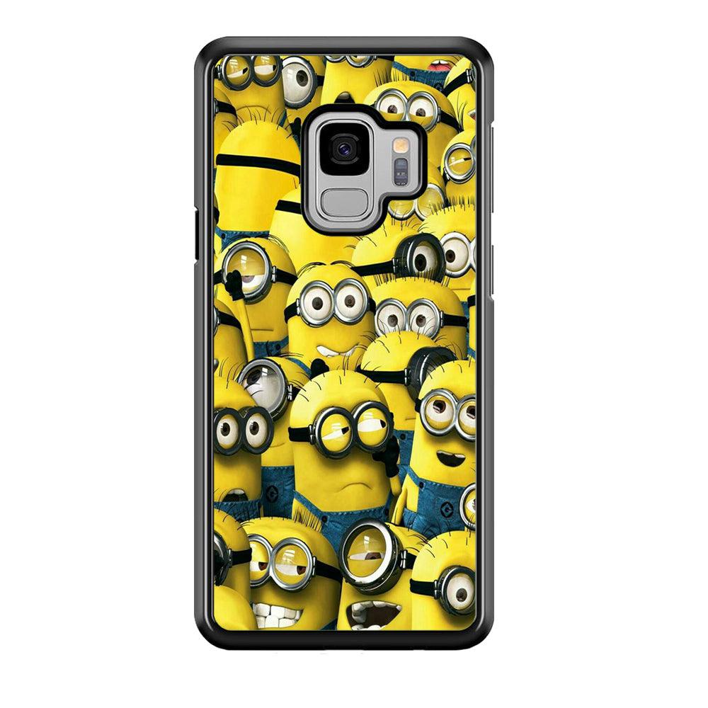 Lots of Minion Samsung Galaxy S9 Case-Plastic / Full Wrap (3D Case)-Xtracase