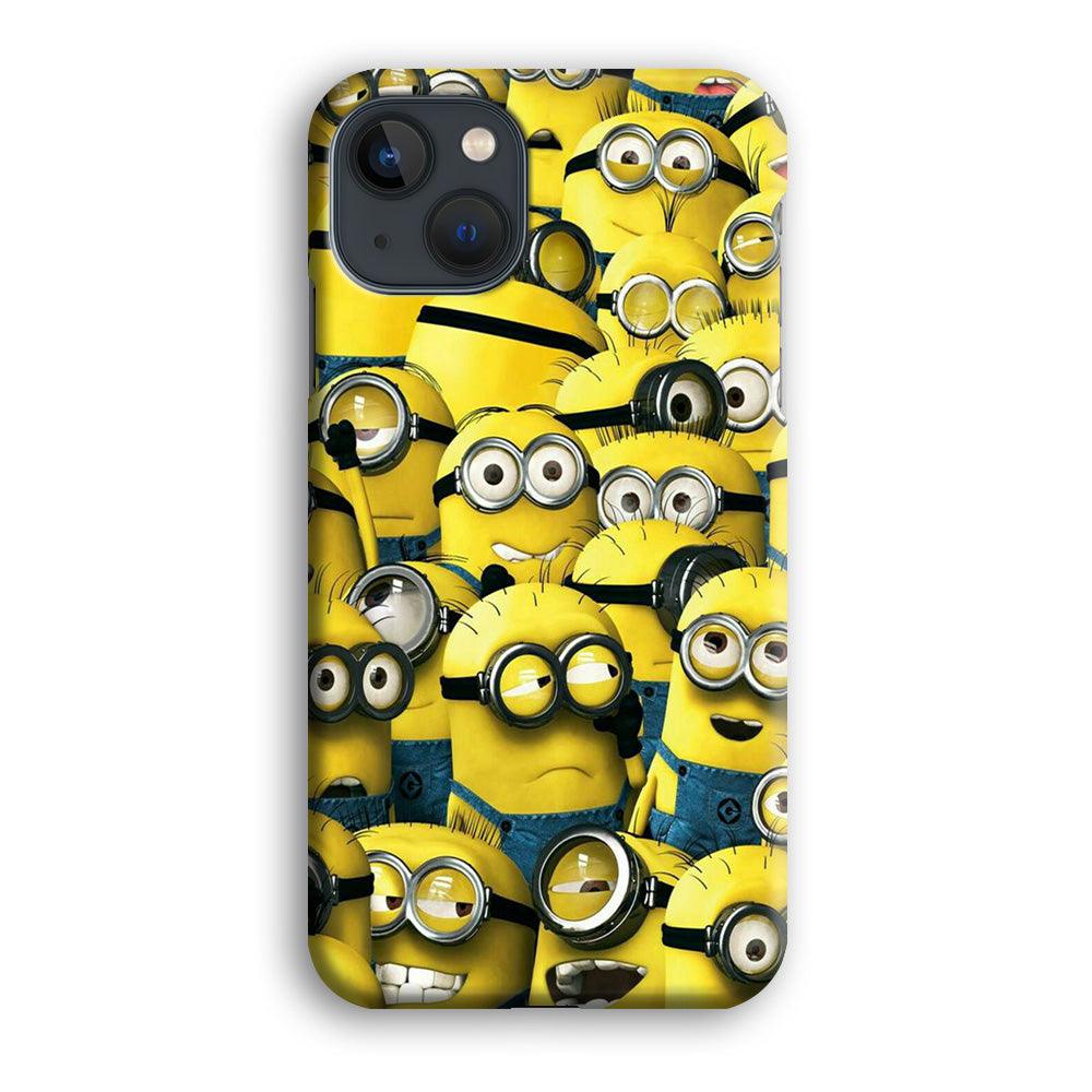 Lots of Minion iPhone 13 Case-Plastic / Full Wrap (3D Case)-Xtracase