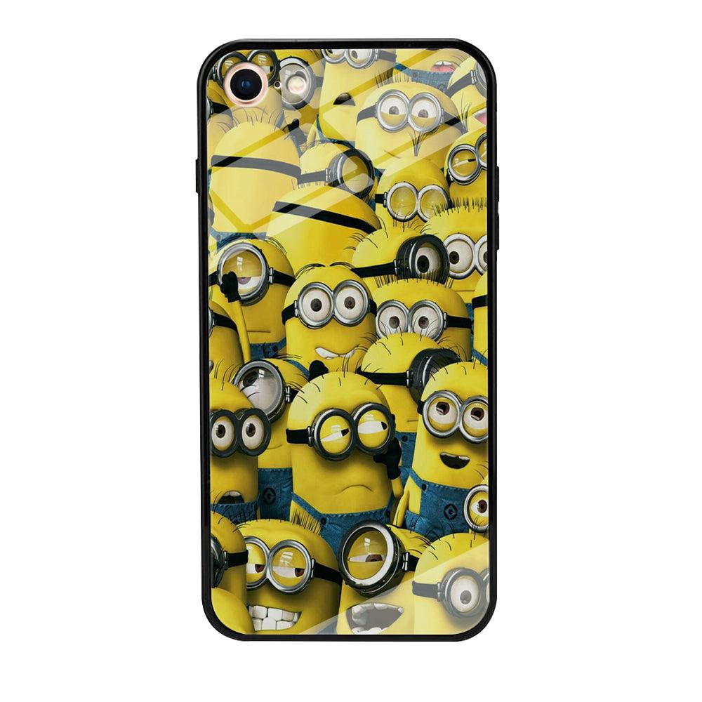 Lots of Minion iPhone 8 Case-Tempered Glass Case-Xtracase