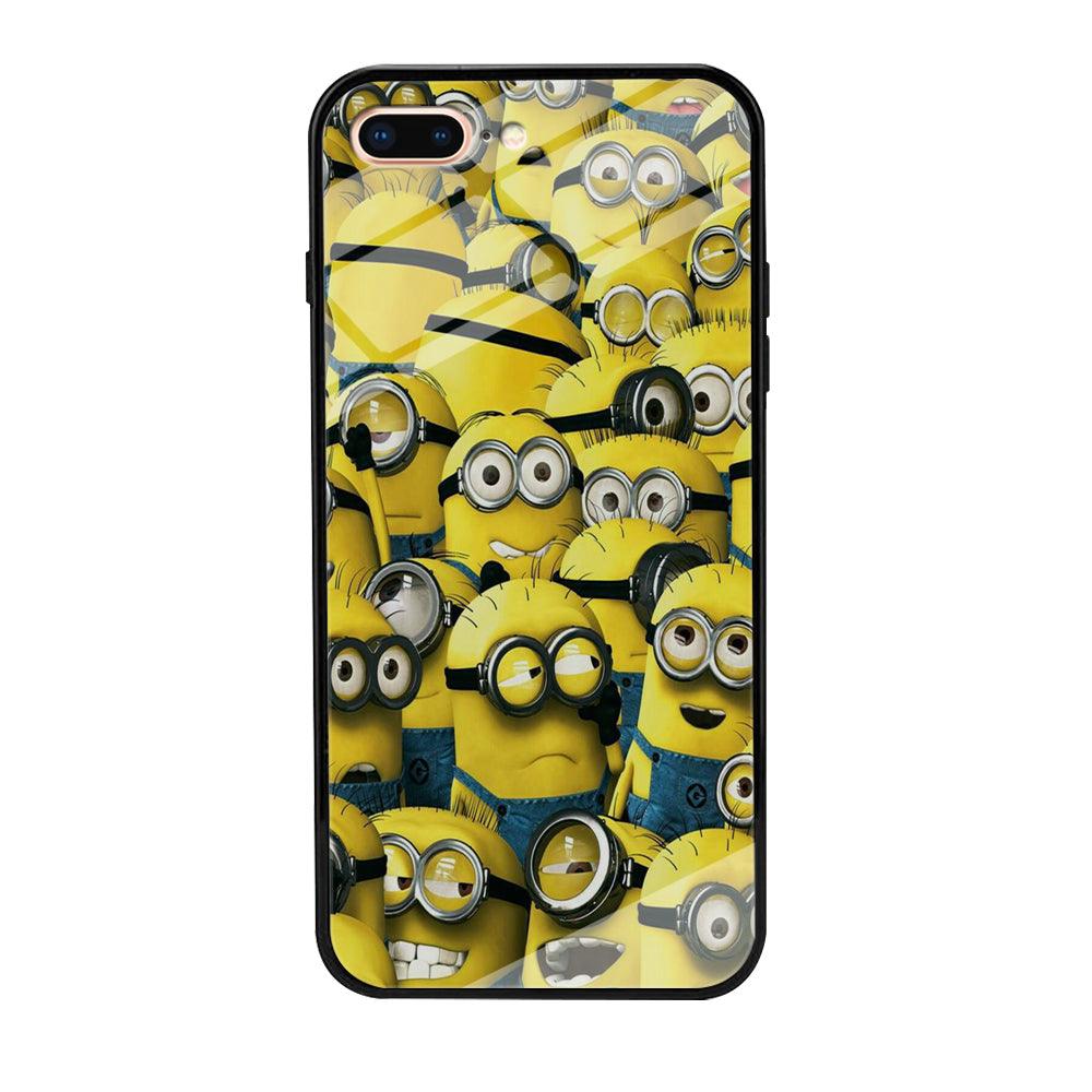 Lots of Minion iPhone 8 Plus Case-Tempered Glass Case-Xtracase