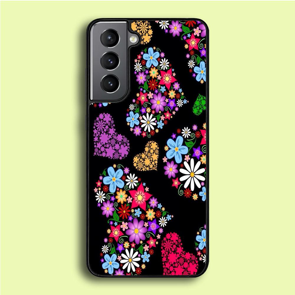 Love Colorfull Flower Samsung Galaxy A16 Case-Rubber / White (2D Case)-Xtracase