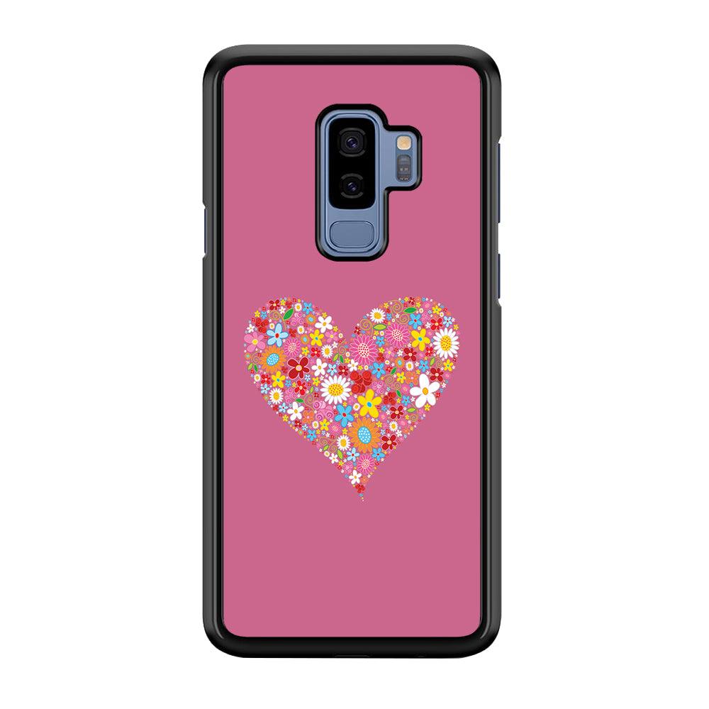 Love Flower Samsung Galaxy S9 Plus Case-Plastic / Full Wrap (3D Case)-Xtracase