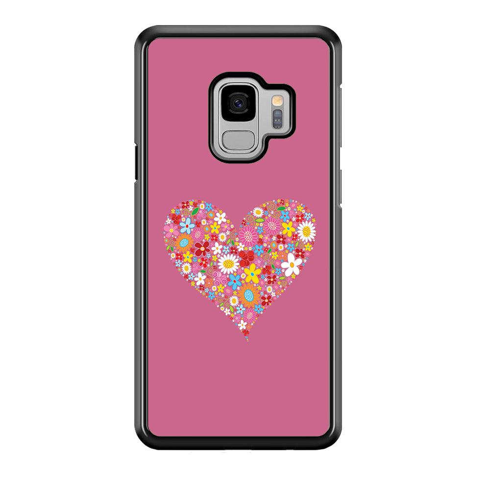 Love Flower Samsung Galaxy S9 Case-Plastic / Full Wrap (3D Case)-Xtracase