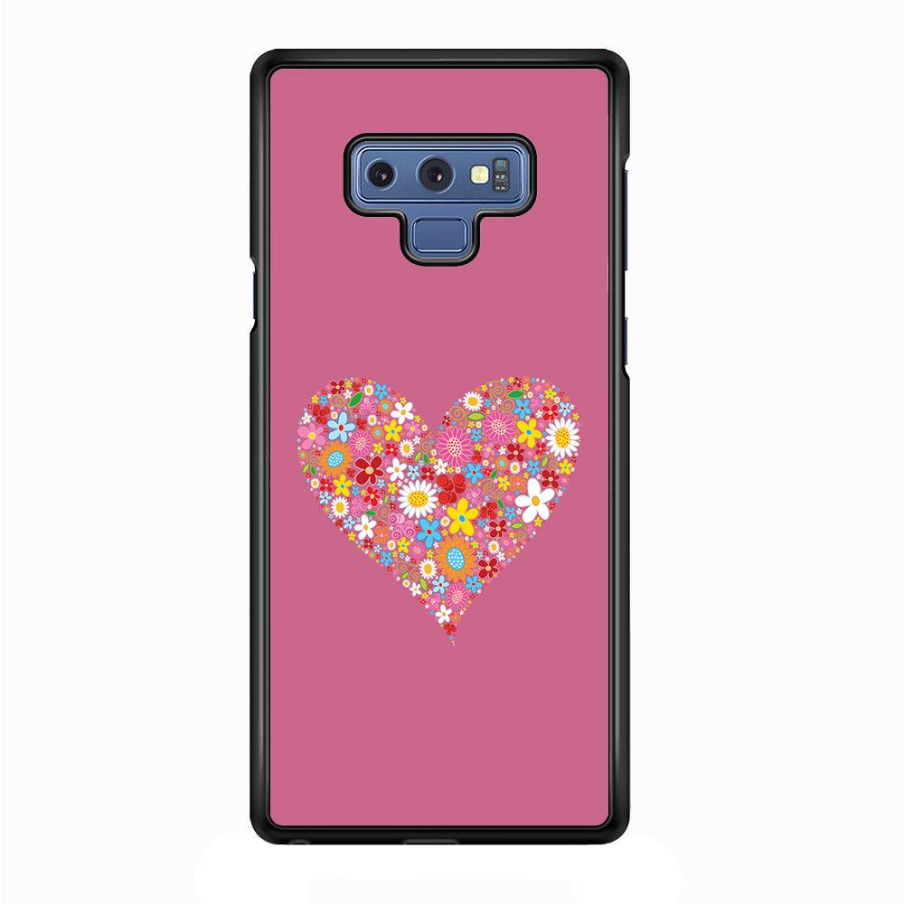 Love Flower Samsung Galaxy Note 9 Case-Plastic / Full Wrap (3D Case)-Xtracase