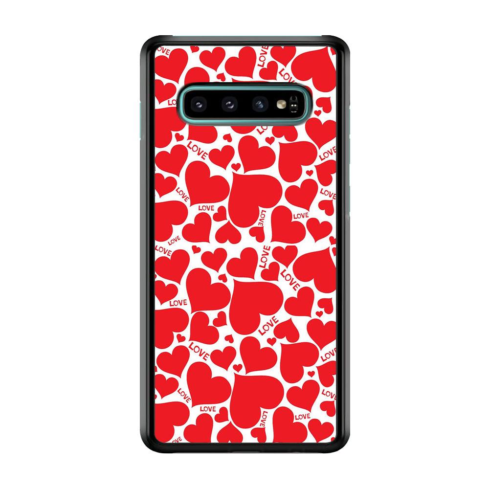 Love Full Case Samsung Galaxy S10 Case-Plastic / Full Wrap (3D Case)-Xtracase