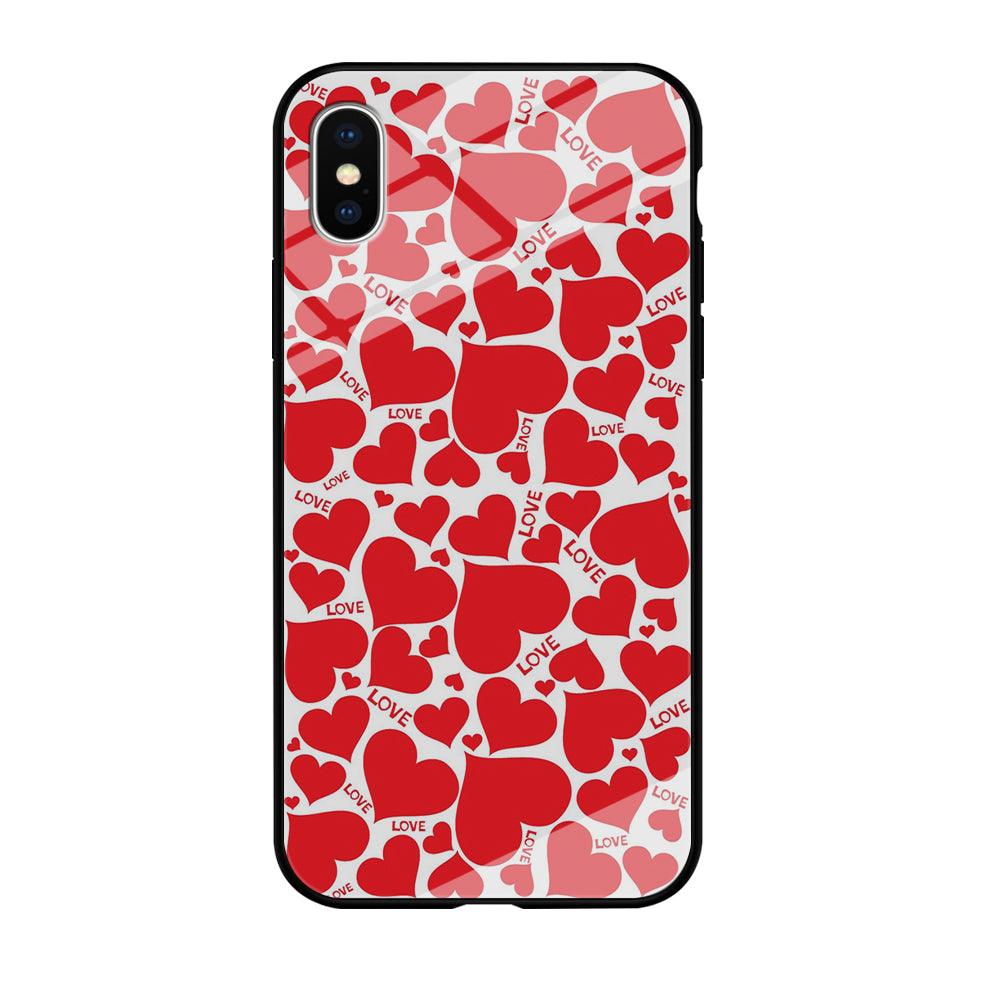 Love Full Case iPhone X Case-Tempered Glass Case-Xtracase