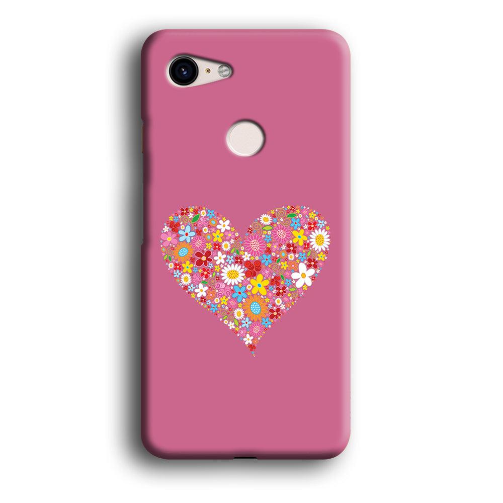 Love Flower Google Pixel 3 3D Case-Xtracase