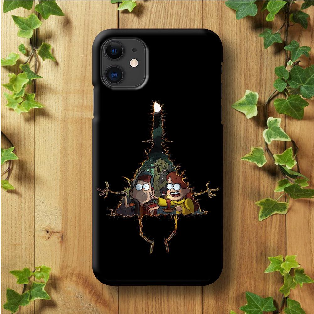 Mabel and Dipper Gravity Falls iPhone 11 Case-Plastic / Full Wrap (3D Case)-Xtracase
