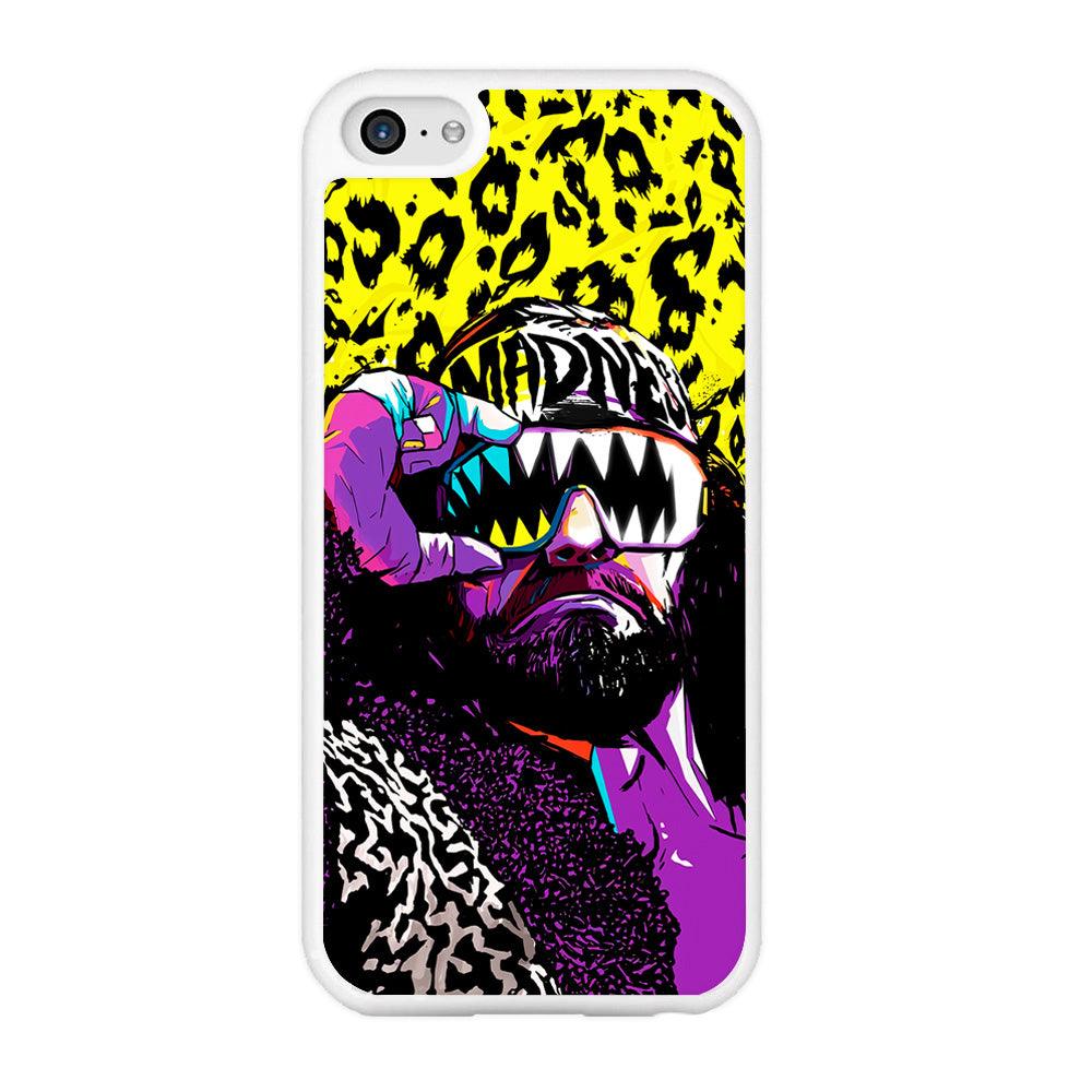 Macho Man Randy Savage iPhone 5 | 5s Case-Rubber / White (2D Case)-Xtracase