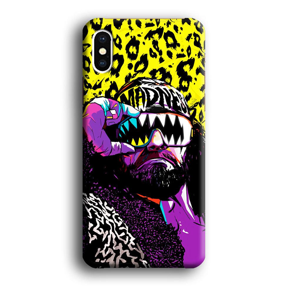 Macho Man Randy Savage iPhone Xs Case-Plastic / Full Wrap (3D Case)-Xtracase