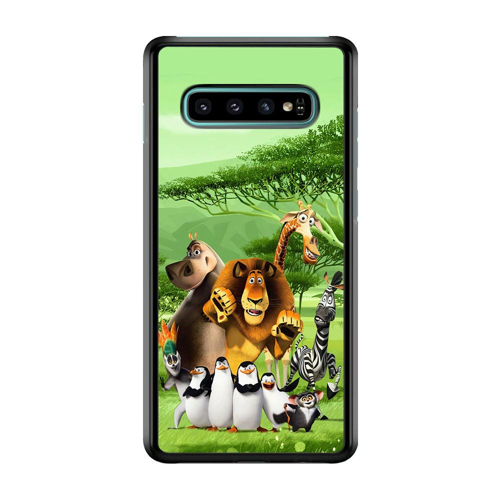 Madagascar Family Samsung Galaxy S10 Case-Plastic / Full Wrap (3D Case)-Xtracase