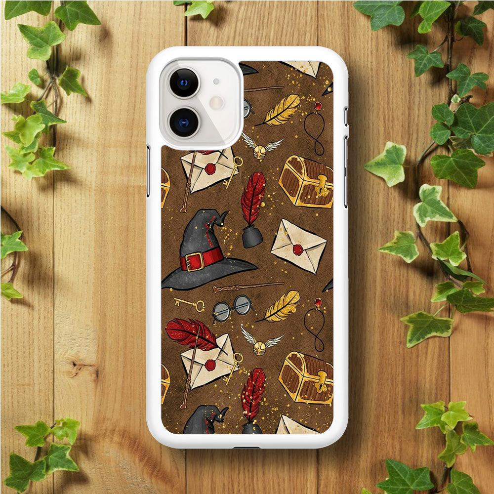 Magic Art 002 iPhone 11 Case-Rubber / White (2D Case)-Xtracase