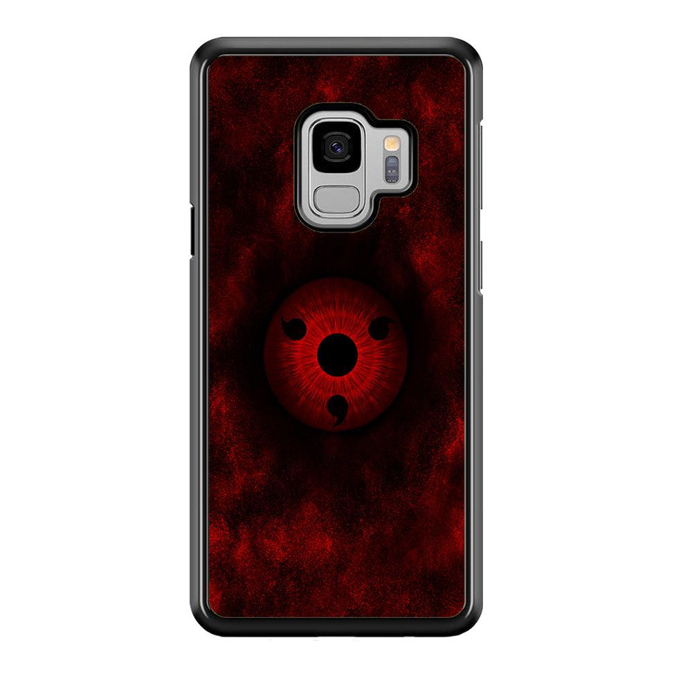 Mangekyou Sharingan Red Samsung Galaxy S9 Case-Rubber / Black (2D Case)-Xtracase