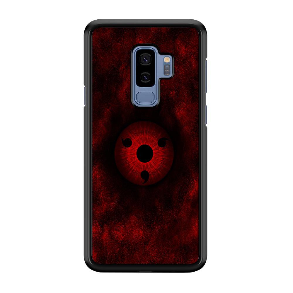 Mangekyou Sharingan Red Samsung Galaxy S9 Plus Case-Rubber / Black (2D Case)-Xtracase