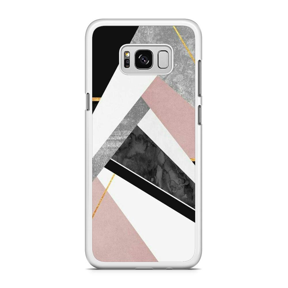 Marble Pattern 003 Samsung Galaxy S8 Case-Rubber / White (2D Case)-Xtracase