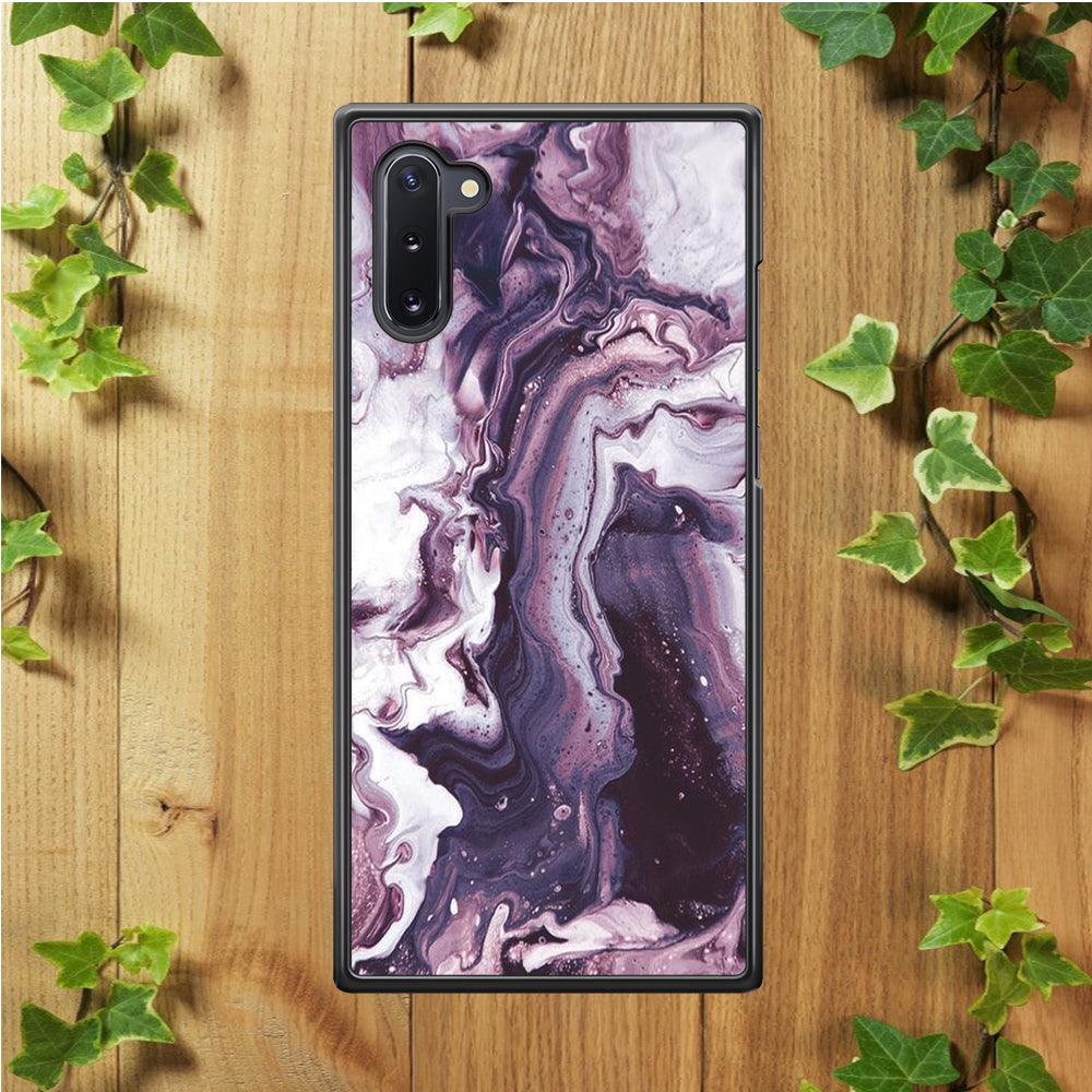 Marble Pattern 012 Samsung Galaxy Note 10 Case-Rubber / White (2D Case)-Xtracase