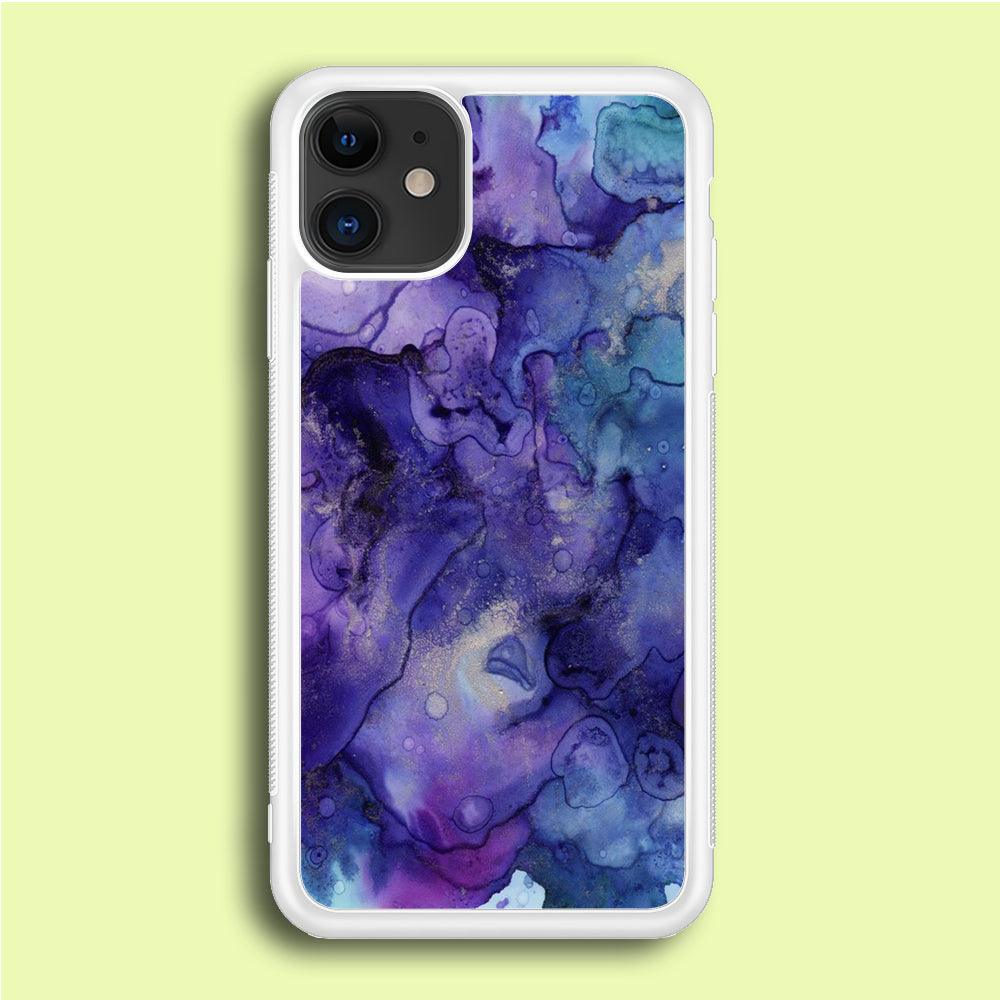 Marble Pattern 013 iPhone 12 Mini Case-Rubber / White (2D Case)-Xtracase
