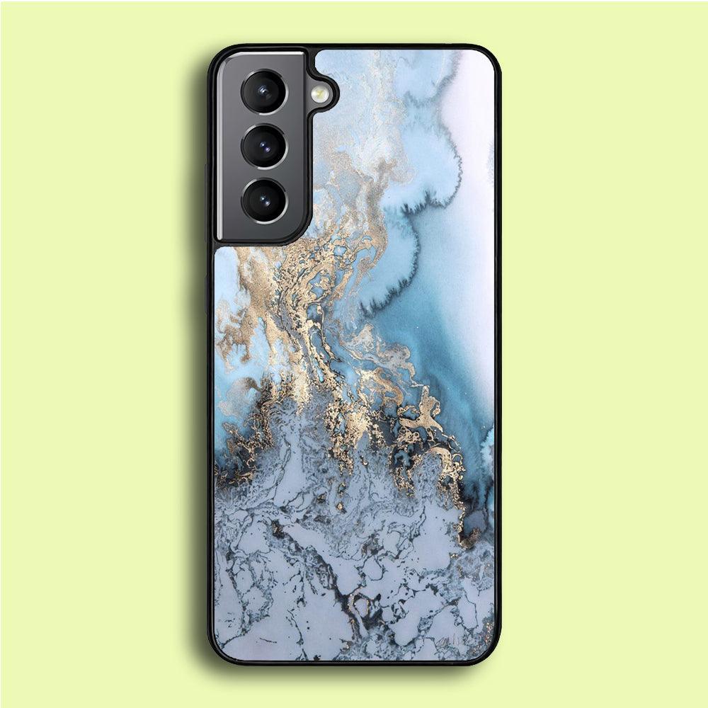 Marble Pattern 014 Samsung Galaxy A16 Case-Rubber / White (2D Case)-Xtracase