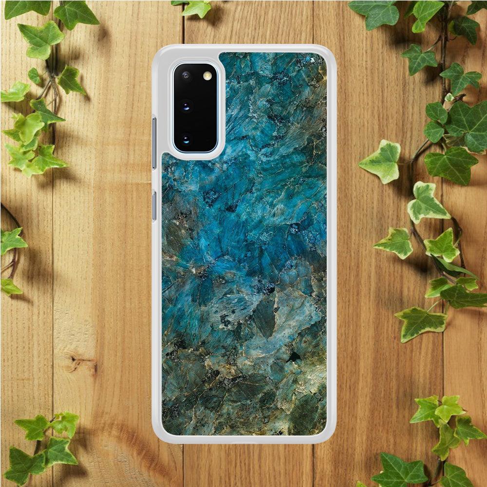 Marble Pattern 015 Samsung Galaxy S20 Case-Rubber / White (2D Case)-Xtracase