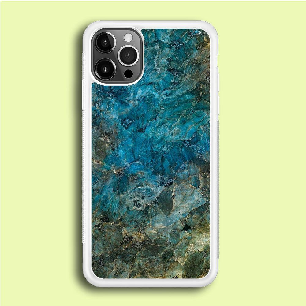 Marble Pattern 015 iPhone 12 Pro Max Case-Rubber / White (2D Case)-Xtracase