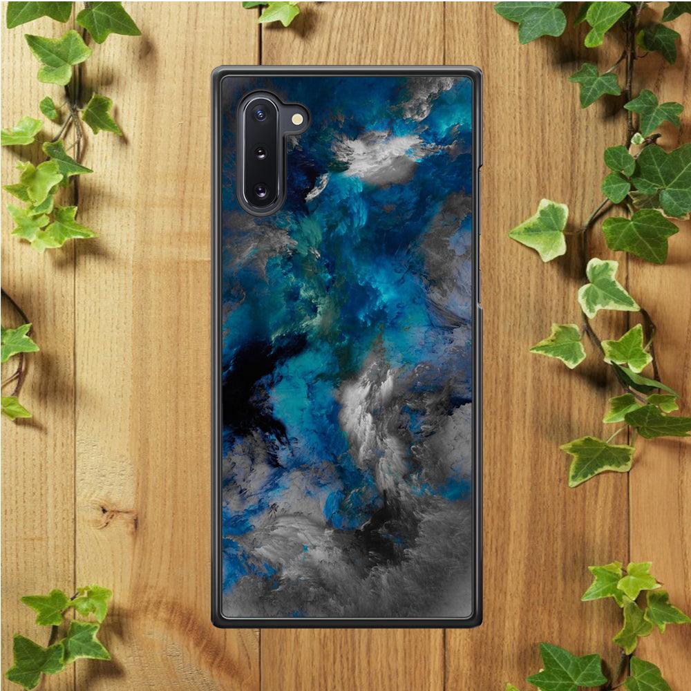 Marble Pattern 016 Samsung Galaxy Note 10 Case-Rubber / Black (2D Case)-Xtracase