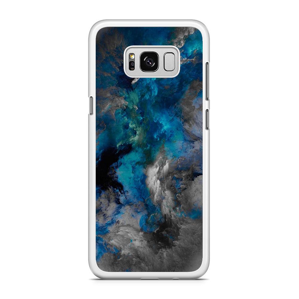 Marble Pattern 016 Samsung Galaxy S8 Plus Case-Rubber / White (2D Case)-Xtracase