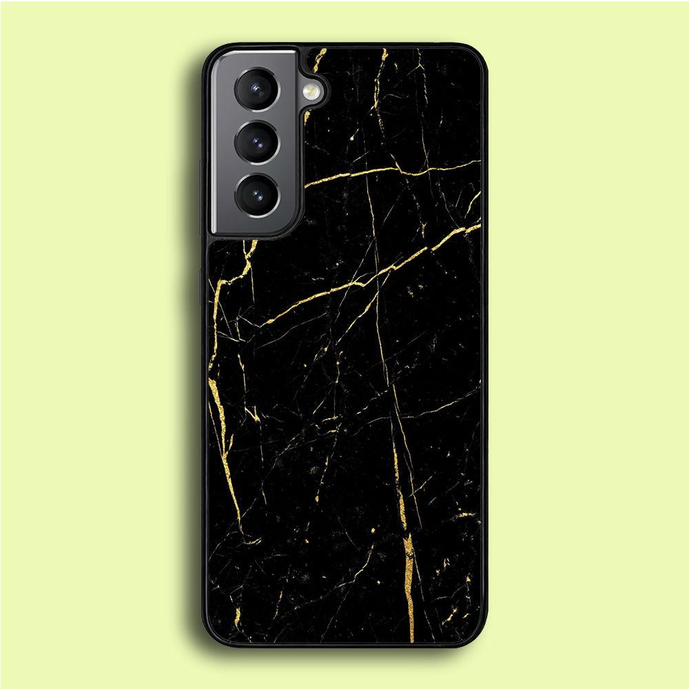 Marble Pattern 017 Samsung Galaxy S21 Plus Case-Rubber / Black (2D Case)-Xtracase