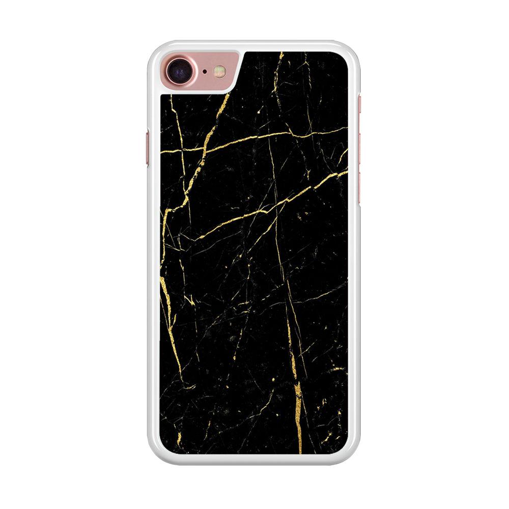 Marble Pattern 017 iPhone 8 Case-Rubber / White (2D Case)-Xtracase