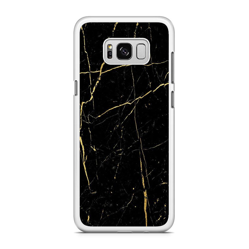 Marble Pattern 017 Samsung Galaxy S8 Case-Rubber / White (2D Case)-Xtracase