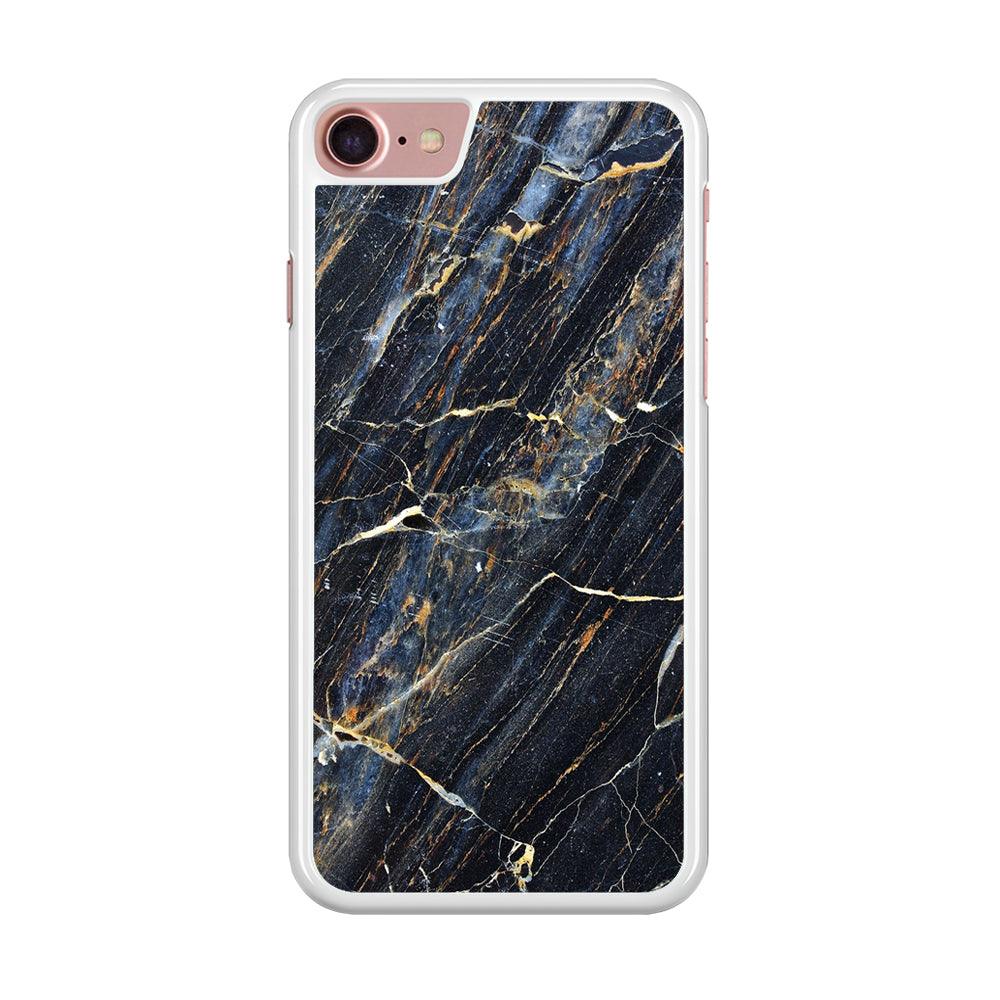Marble Pattern 018 iPhone 7 Case-Rubber / White (2D Case)-Xtracase