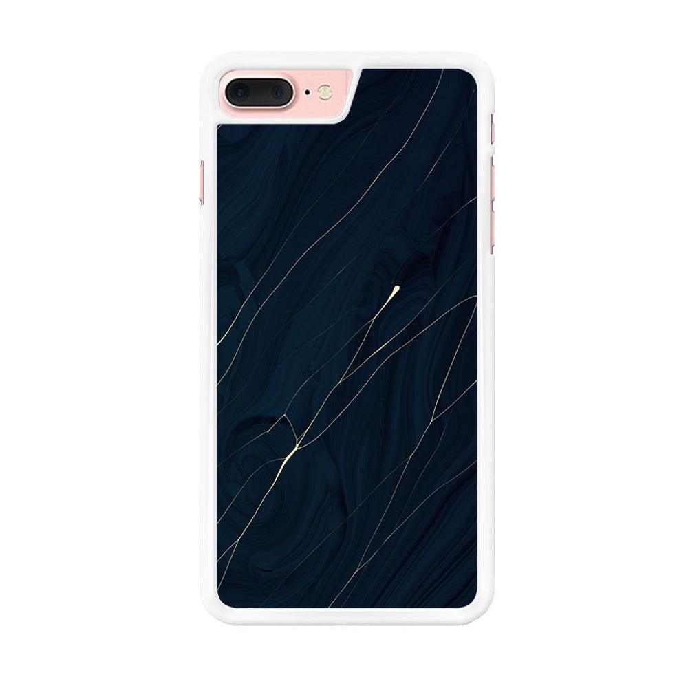 Marble Pattern 019 iPhone 8 Plus Case-Rubber / White (2D Case)-Xtracase