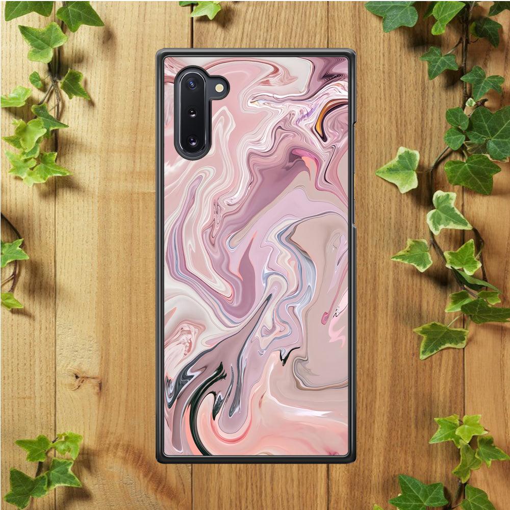 Marble Pattern 026 Samsung Galaxy Note 10 Case-Rubber / White (2D Case)-Xtracase