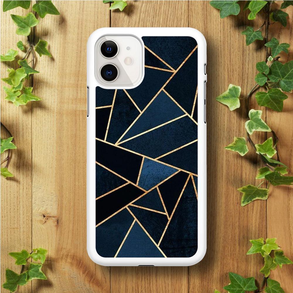 Marble Pattern 029 iPhone 11 Case-Rubber / White (2D Case)-Xtracase