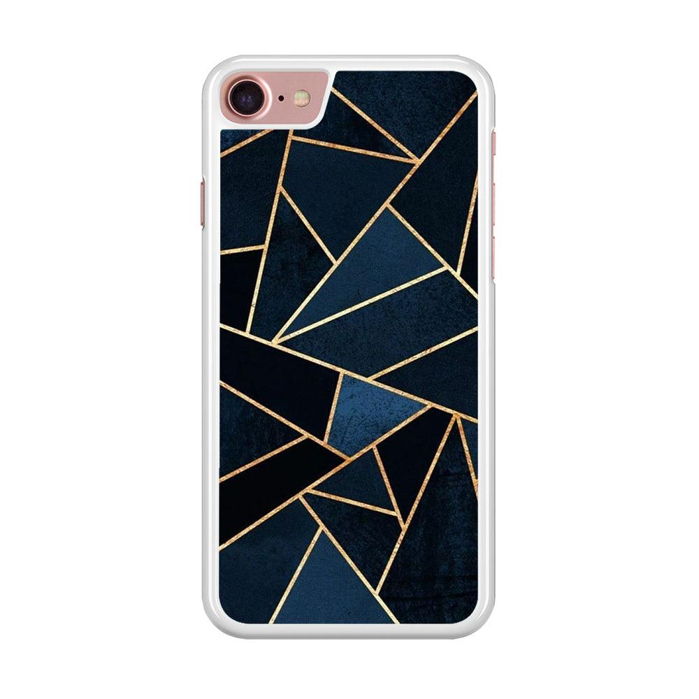Marble Pattern 029 iPhone 8 Case-Rubber / White (2D Case)-Xtracase