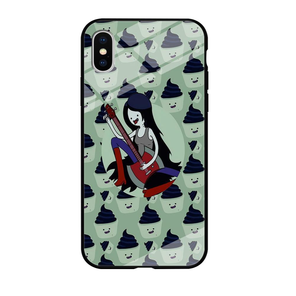 Marceline The Vampire Queen iPhone Xs Case-Tempered Glass Case-Xtracase