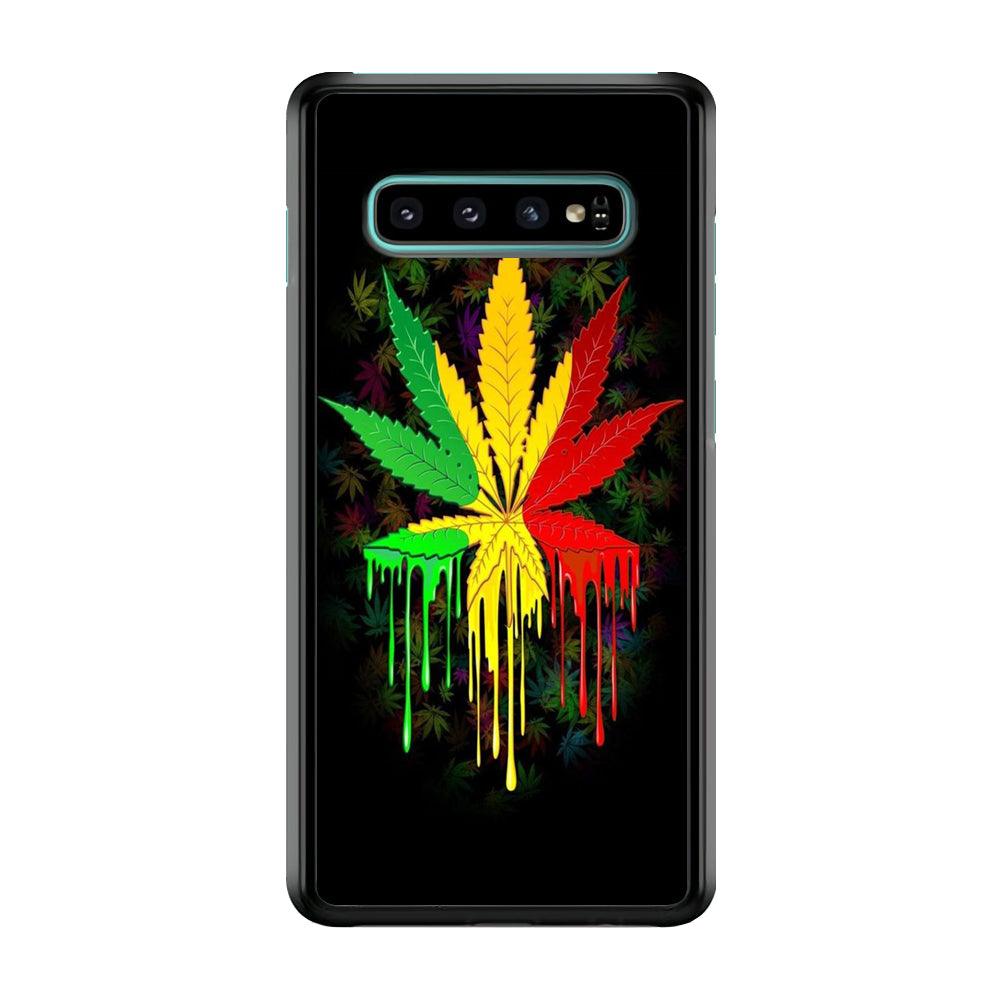 Marijuana Art Samsung Galaxy S10 Case-Plastic / Full Wrap (3D Case)-Xtracase