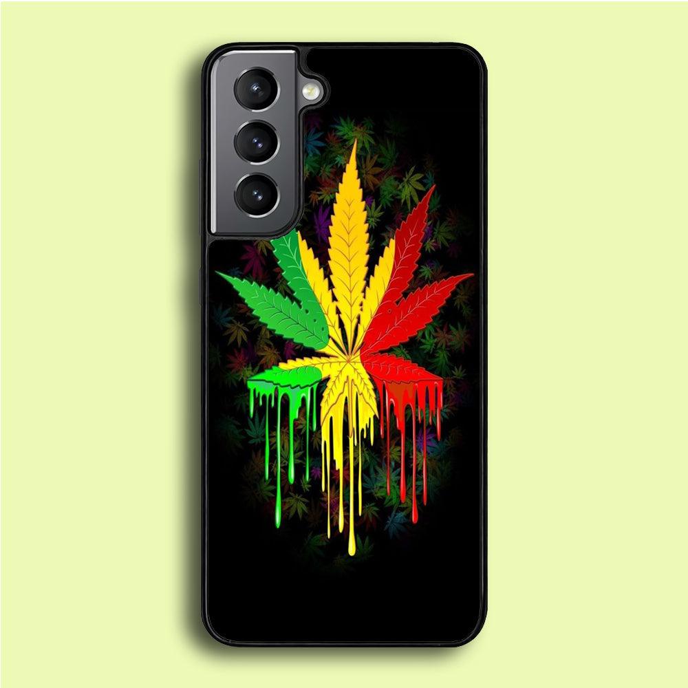 Marijuana Art Samsung Galaxy S21 Plus Case-Plastic / Full Wrap (3D Case)-Xtracase