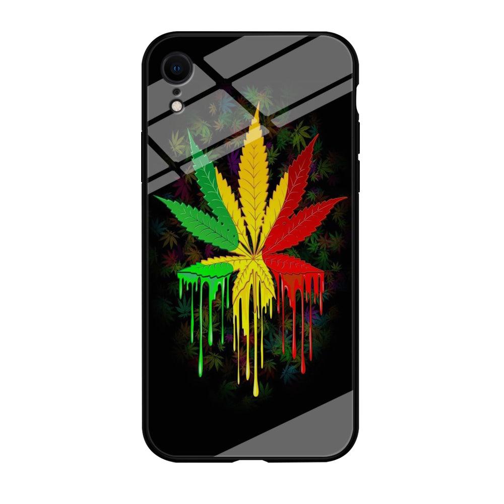 Marijuana Art iPhone XR Case-Tempered Glass Case-Xtracase